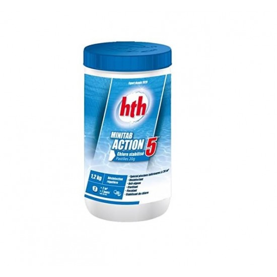 HTH Minitab Action 5 Chlorine Tablets  - 1kg